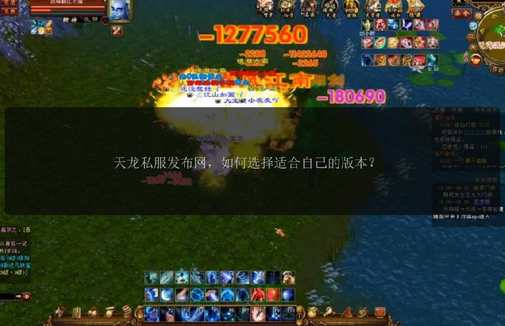 天龙私服发布网，如何选择适合自己的版本？